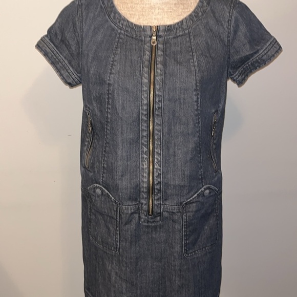 French Connection Boxy Denim Short Sleeve Dress size 12 - Picture 3 of 8